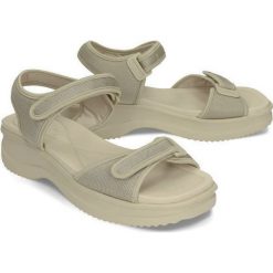 AZALEIA 320/321 pearl, sandały damskie. Sandały damskie Azaleia, w paski, bez obcasa, z paskami. W wyprzedaży za 161,90 zł.