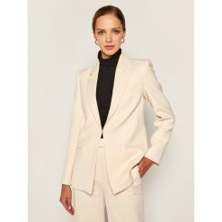 Żakiet Victoria Victoria Beckham Fitted Crepe 2320WJK001485A. Brązowe marynarki damskie Victoria Victoria Beckham, bez wzorów. Za 2339,00 zł.