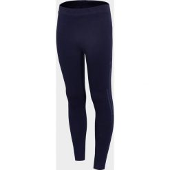 Legginsy dziewczęce (122-164) JLEG208 - ciemny granat. Legginsy dziewczęce 4F JUNIOR, bez wzorów, z bawełny. Za 39,99 zł.