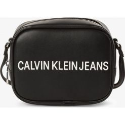 Calvin Klein Jeans - Damska torebka na ramię, czarny. Czarne torebki klasyczne damskie Calvin Klein Jeans, z napisami, z jeansu, na ramię, bez dodatków. Za 269,95 zł.