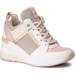 Sneakersy MICHAEL MICHAEL KORS - Georgie Trainer 43S9GEFS3L Sftpnk Multi. Białe półbuty damskie MICHAEL Michael Kors, ze skóry ekologicznej. W wyprzedaży za 479,00 zł.