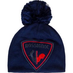 Czapka ROSSIGNOL L3 ROOSTER. Niebieskie czapki męskie Rossignol, z haftami, z dzianiny, klasyczne. Za 130,00 zł.