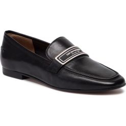 Lordsy EMPORIO ARMANI - X3A075 XF348 R595 Black/Black. Czarne półbuty damskie Emporio Armani, ze skóry, bez obcasa, na obcasie. Za 1509,00 zł.