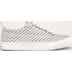 Armani Exchange - Tenisówki. Czarne trampki męskie Armani Exchange, bez wzorów, z gumy, na sznurówki. W wyprzedaży za 539,90 zł.