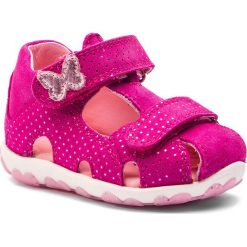Sandały SUPERFIT - 4-09041-50 M Red/Pink. Różowe sandały dziewczęce Superfit, ze skóry, bez zapięcia. Za 229,00 zł.
