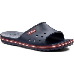 Klapki CROCS - Crocband II Slide 204108 Navy/Pepper. Niebieskie klapki damskie Crocs, bez wzorów, z tworzywa sztucznego, bez obcasa. Za 129,00 zł.