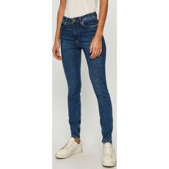 Pepe Jeans - Jeansy Cher High. Niebieskie jeansy damskie Pepe Jeans, z podwyższonym stanem. W wyprzedaży za 359,90 zł.