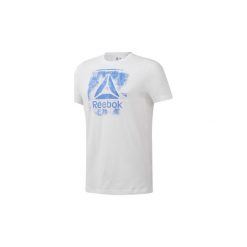 T-shirty z krótkim rękawem Reebok Sport Koszulka Stamped Logo Crew. Białe koszulki sportowe męskie marki Reebok Sport, s, z krótkim rękawem. Za 79,95 zł.