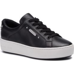 Sneakersy MICHAEL MICHAEL KORS - Poppy Lace Up 43T9POFS2L Black. Czarne półbuty damskie MICHAEL Michael Kors, ze skóry ekologicznej. W wyprzedaży za 549,00 zł.