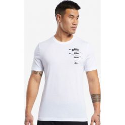 Reebok Koszulka Biały. Białe podkoszulki męskie Reebok, s, bez wzorów, z bawełny, z krótkim rękawem. Za 111,95 zł.