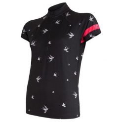 Sensor Damska koszulka rowerowa Swallow czarna L. Czarne bluzki sportowe damskie Sensor, na lato, l, bez wzorów, ze stójką, bez rękawów, bez kaptura. Za 179,00 zł.
