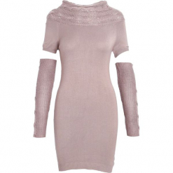 Khaki Sukienka Cry Me A River. Zielone sukienki dzianinowe marki Reserved. Za 49,99 zł.