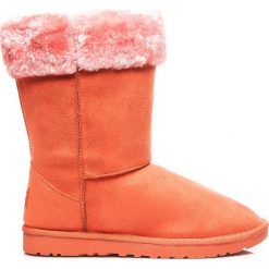 Buty zimowe damskie: Mukluki śniegowce ciepłe za kostkę Orange