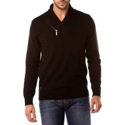 Golfy męskie: Sweter w kolorze czarnym
