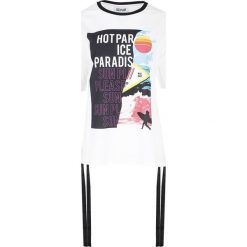 T- shirt ICE PLAY. Białe koszulki damskie s, bez wzorów, z włoskim kołnierzykiem, bez rękawów. Za 199,00 zł.