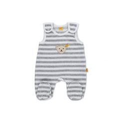 Śpiochy niemowlęce: STEIFF Baby Nicki Śpioszki 2-częściowe softgrey