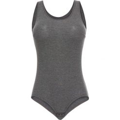 Body bez fiszbinów bonprix szary melanż. Szare body damskie bonprix, melanż. Za 44,99 zł.
