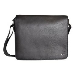 Skórzana torba na ramię unisex Daag Shaker 27 czarna. Czarne torby męskie skórzane daag, bez wzorów, młodzieżowe, na ramię. Za 539,99 zł.