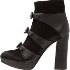 Botki damskie lity: Oxitaly GINNI 343 Botki na obcasie nero