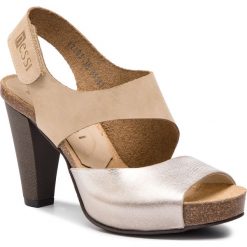Sandały NESSI - 42103 Camel/Złoto 815. Klapki damskie Nessi. W wyprzedaży za 179,00 zł.