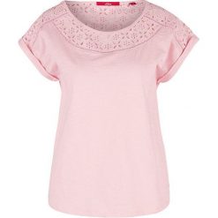 S.Oliver T-shirt damski 04.899.32.5316.4115 Purple / Pink (rozmiar 36). Różowe koszulki damskie S.Oliver, s, bez wzorów, bez kołnierzyka. W wyprzedaży za 77,00 zł.