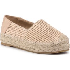 Espadryle JENNY FAIRY - WSS990-11 Beige. Brązowe espadryle damskie Jenny Fairy, bez wzorów, ze skóry ekologicznej, bez obcasa, na koturnie, bez zapięcia. Za 79,99 zł.