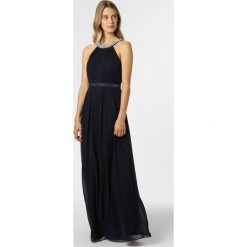 Marie Lund - Damska sukienka wieczorowa, niebieski. Niebieskie sukienki damskie Marie Lund, bez wzorów, z satyny, glamour, bez kołnierzyka, bez rękawów. Za 749,95 zł.