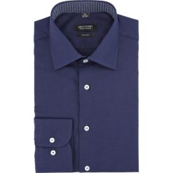 Koszula bexley 2794 długi rękaw slim fit granatowy. Niebieskie koszule męskie Recman, m, bez wzorów, bez kołnierzyka, z długim rękawem. Za 139,00 zł.