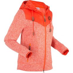 Bluza dzianinowa z polaru, długi rękaw bonprix czerwona pomarańcza melanż. Pomarańczowe bluzy damskie bonprix, bez wzorów, z dzianiny, z długim rękawem, długie, bez kaptura. Za 149,99 zł.
