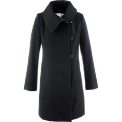 Płaszcz bonprix czarny. Czarne płaszcze damskie bonprix. Za 239,99 zł.