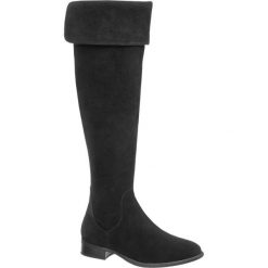 Kozaki za kolano 5th Avenue czarne. Czarne bez kategorii marki 5th Avenue, z materiału, za kolano, na obcasie. Za 319,90 zł.