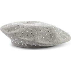 Czapka TWINSET - Basco 192TA4392 Grigio Melange 00082. Szare czapki damskie Twinset, bez wzorów, z wełny. W wyprzedaży za 219,00 zł.