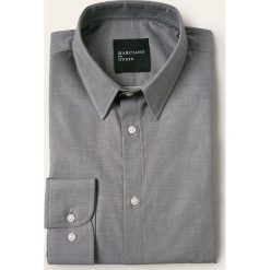 Marciano Guess - Koszula. Szare koszule męskie MARCIANO GUESS, z aplikacjami, z bawełny, eleganckie, z klasycznym kołnierzykiem, z długim rękawem. W wyprzedaży za 239,90 zł.