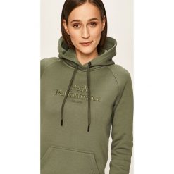 Peak Performance - Bluza. Pomarańczowe bluzy damskie Peak Performance, s, z aplikacjami, z bawełny, bez rękawów, z kapturem. Za 449,90 zł.