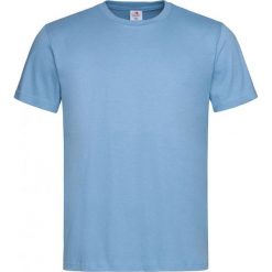 Jasny Niebieski Bawełniany T-Shirt Męski Bez Nadruku -STEDMAN- Koszulka, Krótki Rękaw, Basic, U-neck TSJNPLST2000lightblue. Niebieskie koszulki męskie Stedman, m, z nadrukiem, z bawełny, casualowe, bez kołnierzyka, z krótkim rękawem, krótkie. Za 24,00 zł.