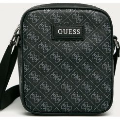 Guess Jeans - Torba. Czarne torby męskie skórzane Guess Jeans, w paski, z jeansu, na ramię, małe. Za 359,90 zł.