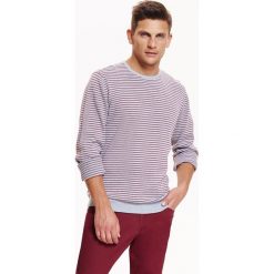 Golfy męskie: SWETER MĘSKI W DROBNE PASKI