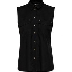 ONLY Damska bluzka Josefine S / L Shirt Wvn Black (rozmiar 38). Czarne bluzki damskie ONLY, s, bez wzorów, bez kołnierzyka, bez rękawów. W wyprzedaży za 83,00 zł.