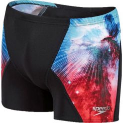 Kąpielówki męskie: Speedo Kąpielówki męskie Placement Digital V Aquashort Black/Lava Red/Danube r. M (810850B451)