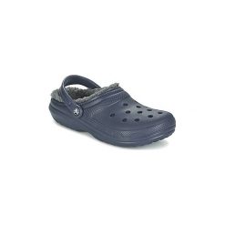 Chodaki Crocs CLASSIC LINED CLOG. Niebieskie klapki męskie Crocs, bez wzorów. Za 169,20 zł.
