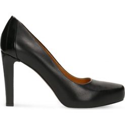 Czółenka SERENA. Czarne buty ślubne damskie marki Gino Rossi, ze skóry, na platformie. Za 299,90 zł.