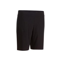 Spodenki Regular Gym & Pilates FIT+ 500 damskie. Czarne spodenki sportowe damskie marki DOMYOS, xl, z elastanu. Za 29,99 zł.