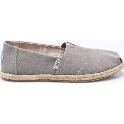 Toms - Espadryle Classic. Szare espadryle damskie Toms, bez wzorów, z materiału, bez obcasa. W wyprzedaży za 159,90 zł.