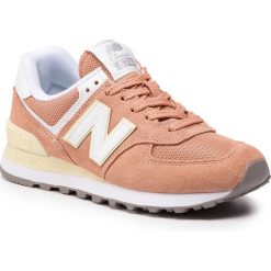 Sneakersy NEW BALANCE - WL574ESF Pomarańczowy. Pomarańczowe półbuty damskie New Balance, ze skóry. W wyprzedaży za 249,00 zł.