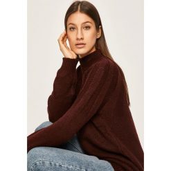 Answear - Sweter. Brązowe swetry damskie ANSWEAR, s, bez wzorów, z elastanu, bez rękawów, bez kaptura. W wyprzedaży za 49,90 zł.