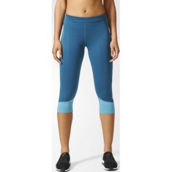 Legginsy adidas TechFit Base Capri W Niebieskie. Niebieskie spodnie damskie Adidas, bez wzorów, do biegania, techfit (adidas). Za 69,99 zł.