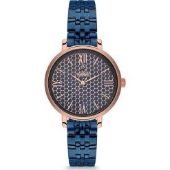 Zegarek kwarcowy w kolorze niebiesko-różowozłotym. Różowe, analogowe zegarki damskie Beverly Hills Polo Club, metalowe. W wyprzedaży za 259,95 zł.