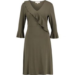 Sukienki hiszpanki: Cream VILLE DRESS Sukienka letnia crocodile green