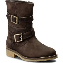 Botki FILIPE - 9772 Brown 7258. Brązowe botki damskie na obcasie marki Filipe, z nubiku. W wyprzedaży za 309,00 zł.