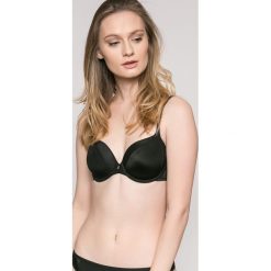 Triumph - Biustonosz. Czarne biustonosze Triumph, z haftami, z elastanu. W wyprzedaży za 149,90 zł.